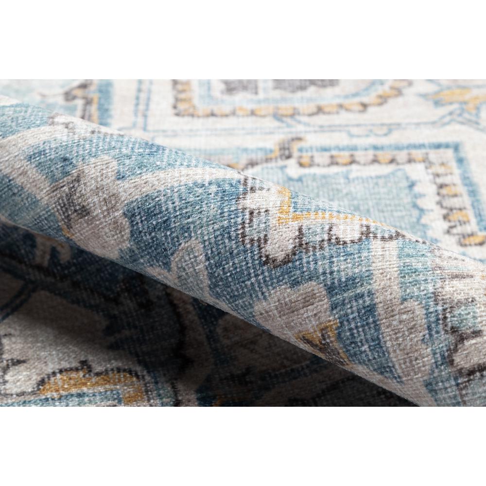 Traditional Runner Area Rug, Light Blue, 2'3" X 7'6" Runner. Picture 4