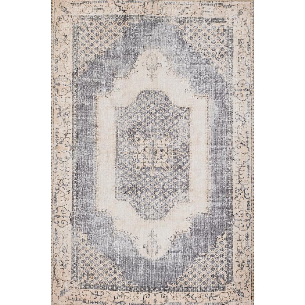 Traditional Runner Area Rug, Denim, 2'3" X 7'6" Runner. Picture 1