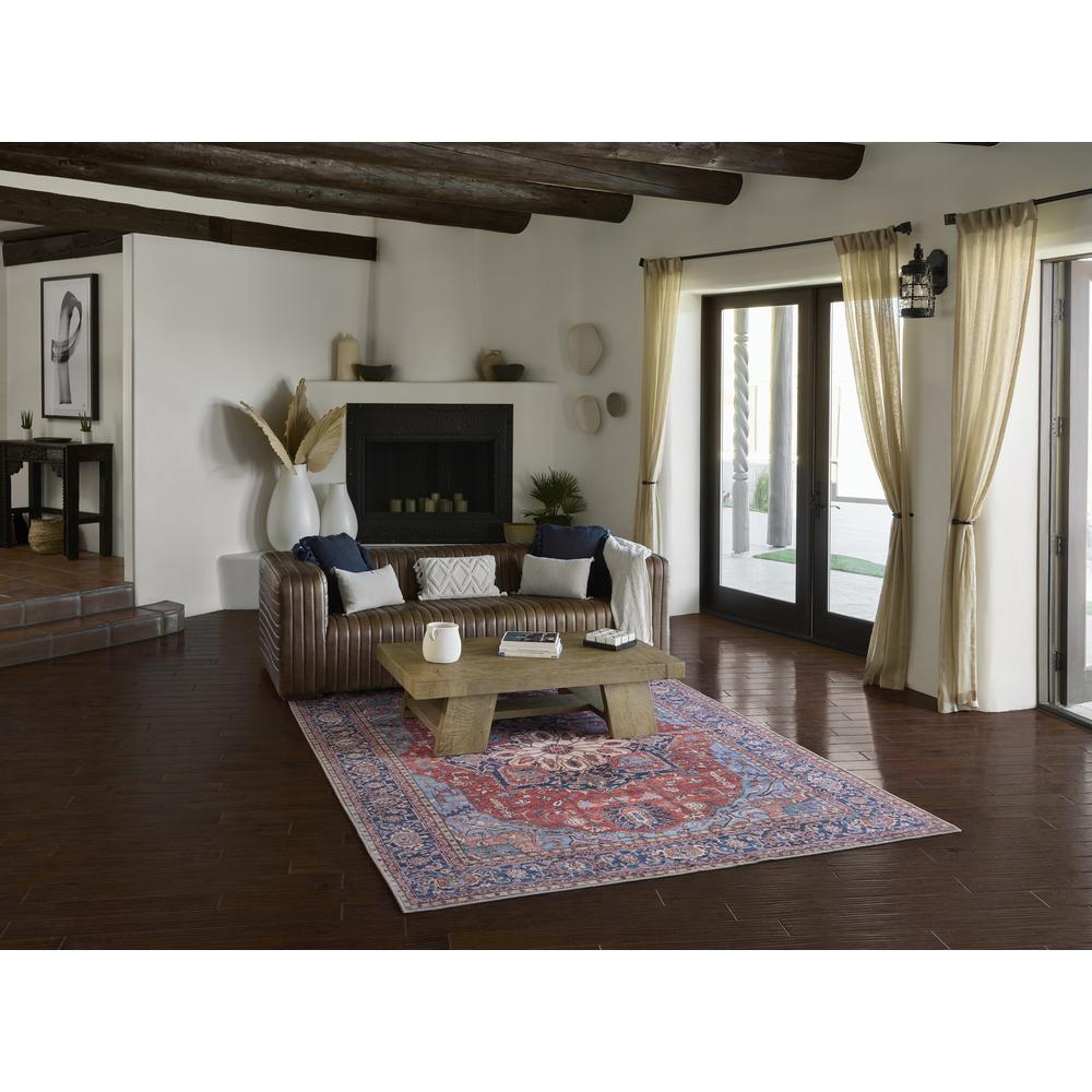 Traditional Runner Area Rug, Red, 2'3" X 7'6" Runner. Picture 11