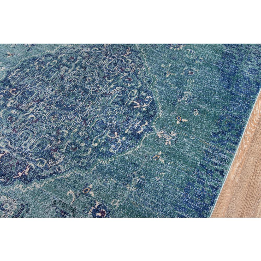 Traditional Rectangle Area Rug, Denim, 5'3" X 7'6". Picture 3