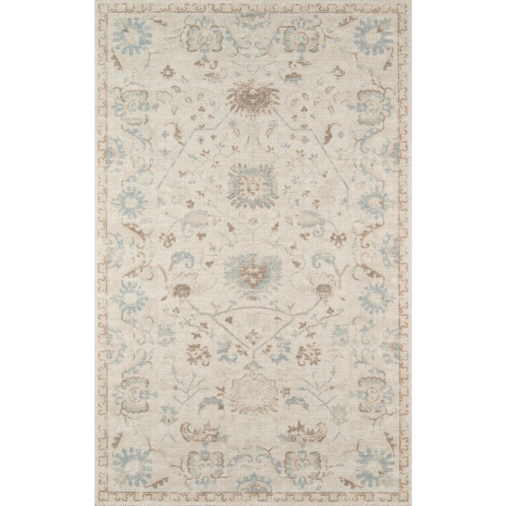 Traditional Rectangle Area Rug, Beige, 5'3" X 7'6". Picture 1