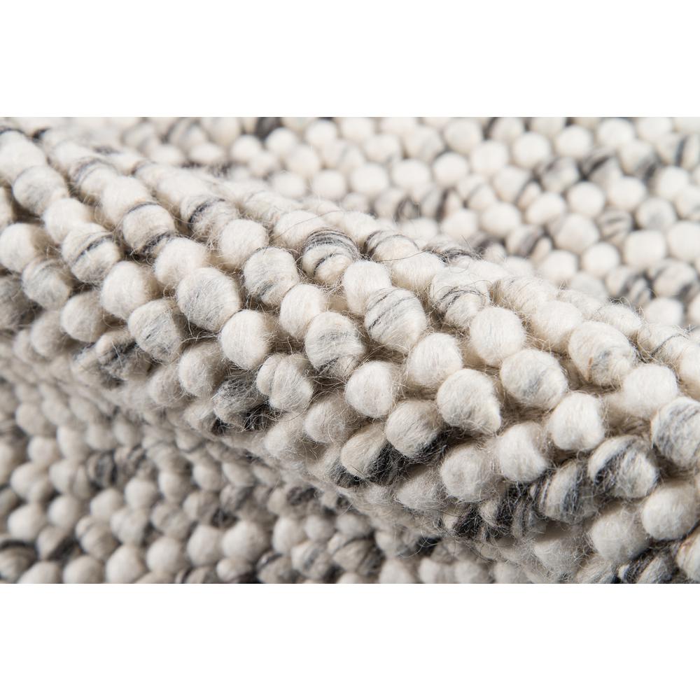 Contemporary Rectangle Area Rug, Ivory, 5' X 7'. Picture 4