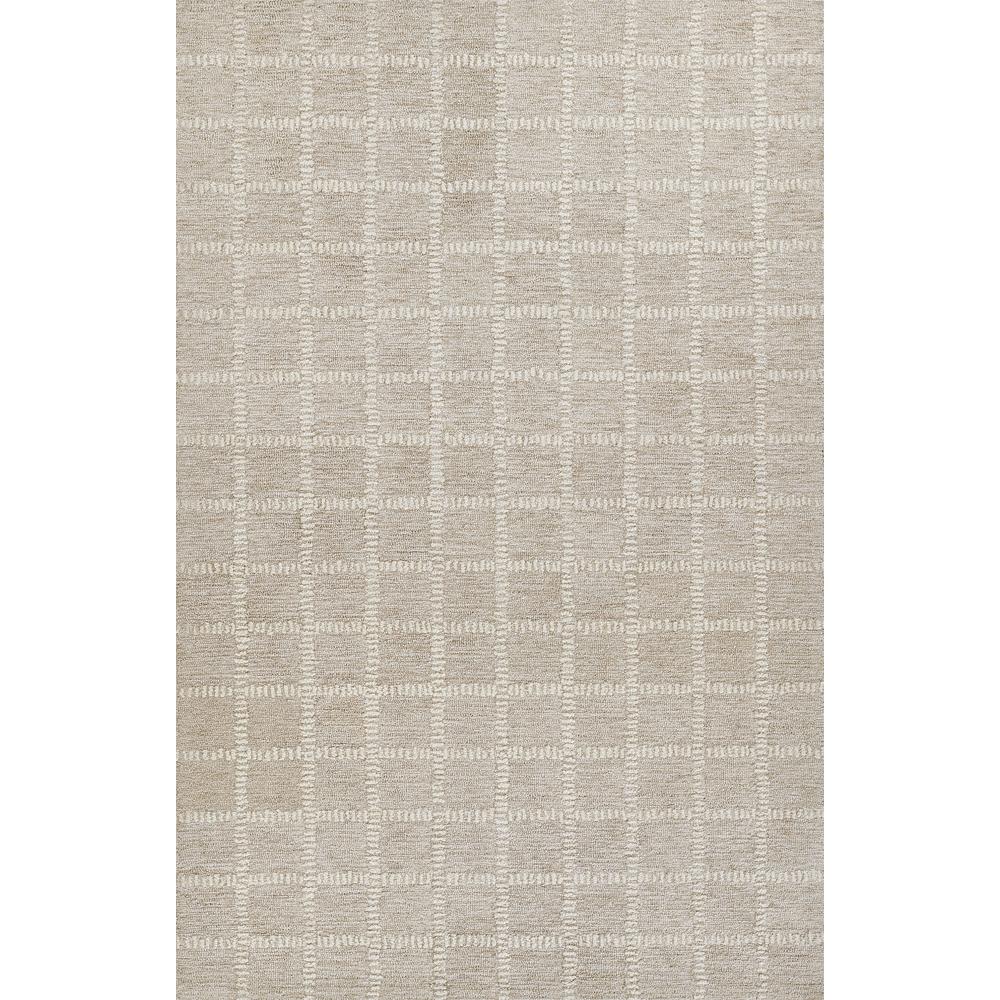Contemporary Rectangle Area Rug, Beige, 5' X 8'. Picture 1