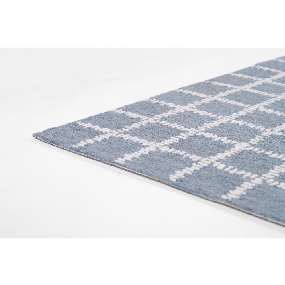 Contemporary Rectangle Area Rug, Blue, 5' X 8'. Picture 5