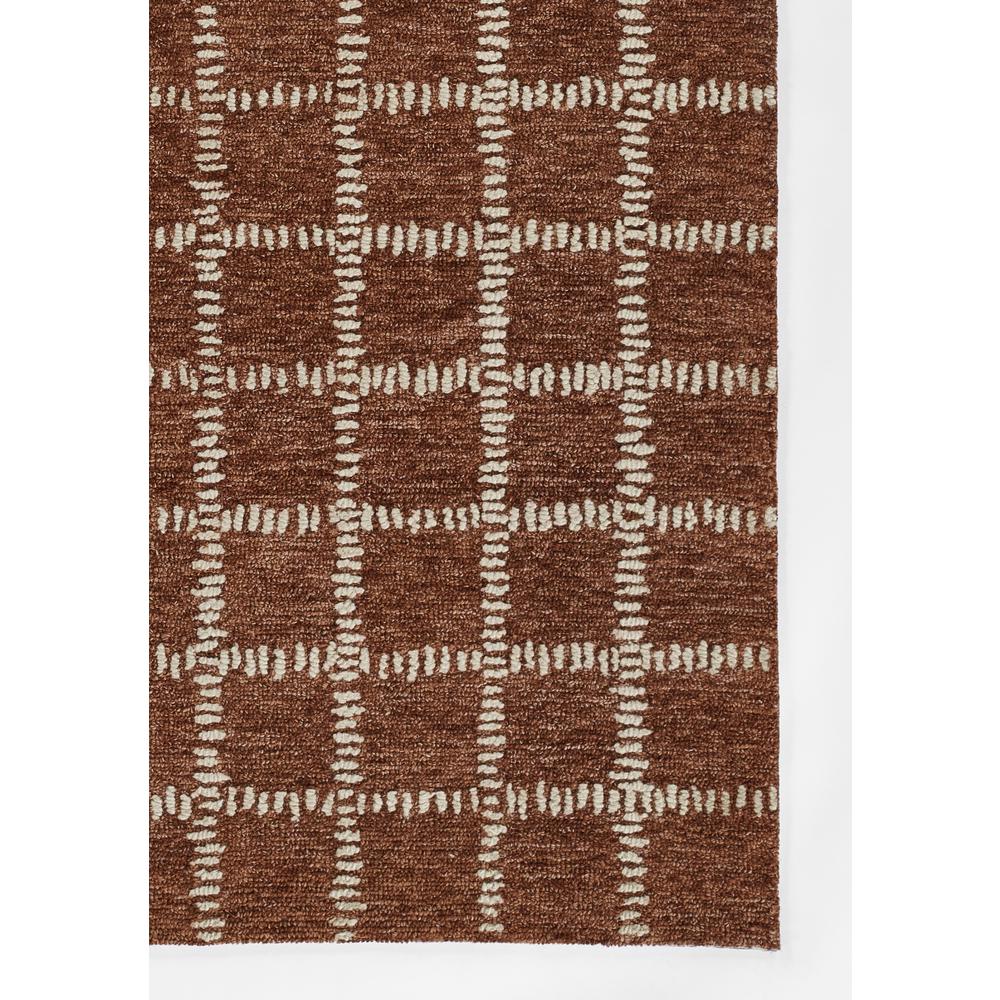 Contemporary Rectangle Area Rug, Rust, 5' X 8'. Picture 2