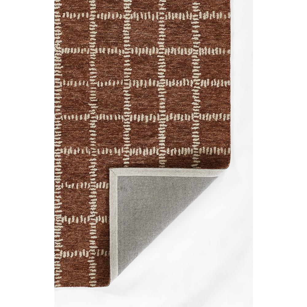 Contemporary Rectangle Area Rug, Rust, 5' X 8'. Picture 3