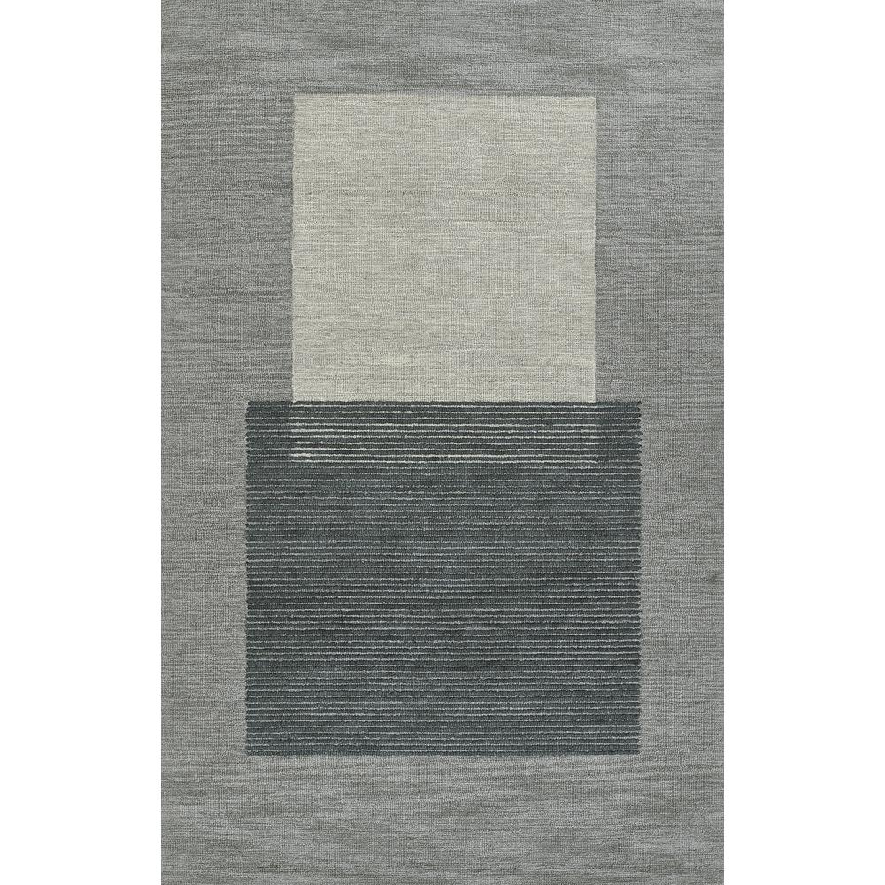 Contemporary Rectangle Area Rug, Blue, 5' X 8'. Picture 1