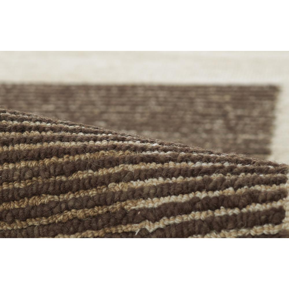 Contemporary Rectangle Area Rug, Brown, 5' X 8'. Picture 4