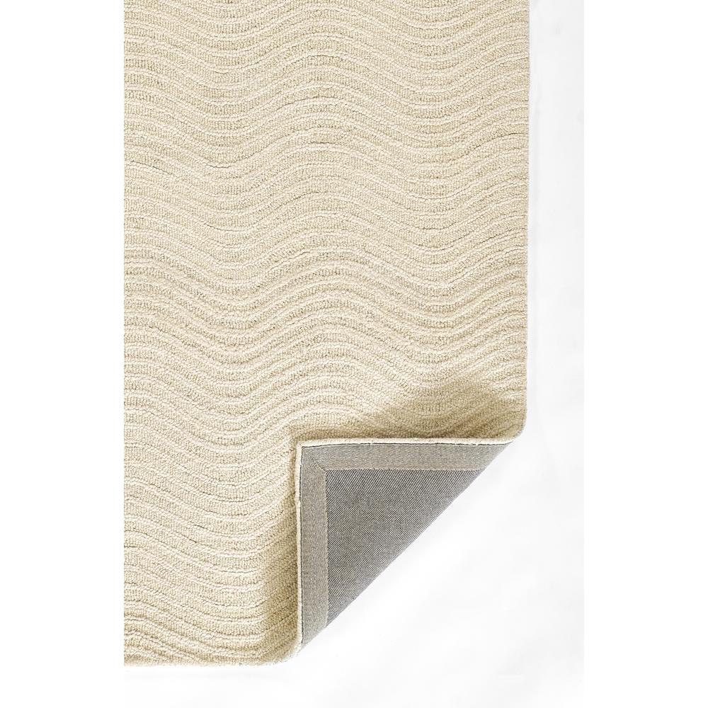 Contemporary Rectangle Area Rug, Ivory, 5' X 8'. Picture 3
