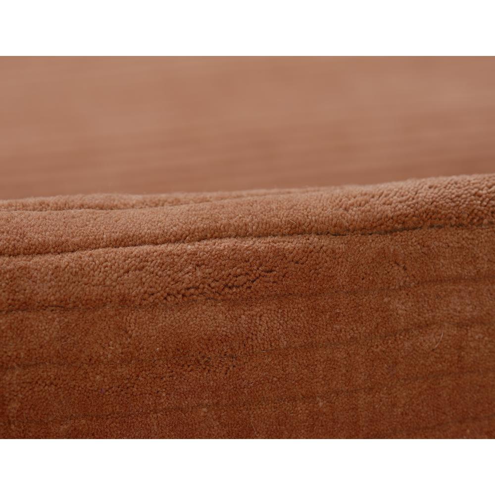 Contemporary Rectangle Area Rug, Rust, 9' X 12'. Picture 4