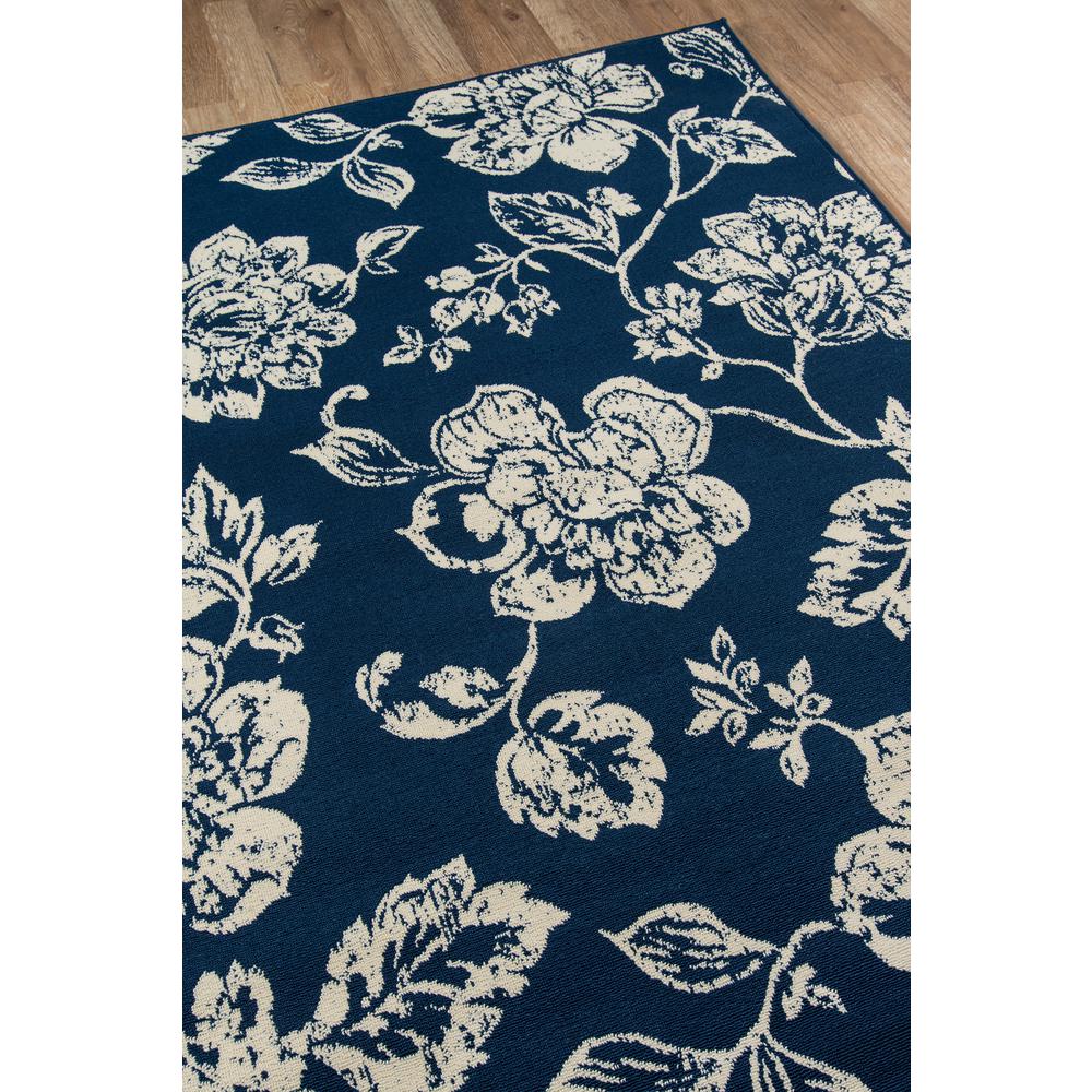 Casual Rectangle Area Rug, Navy, 3'11" X 5'7". Picture 2