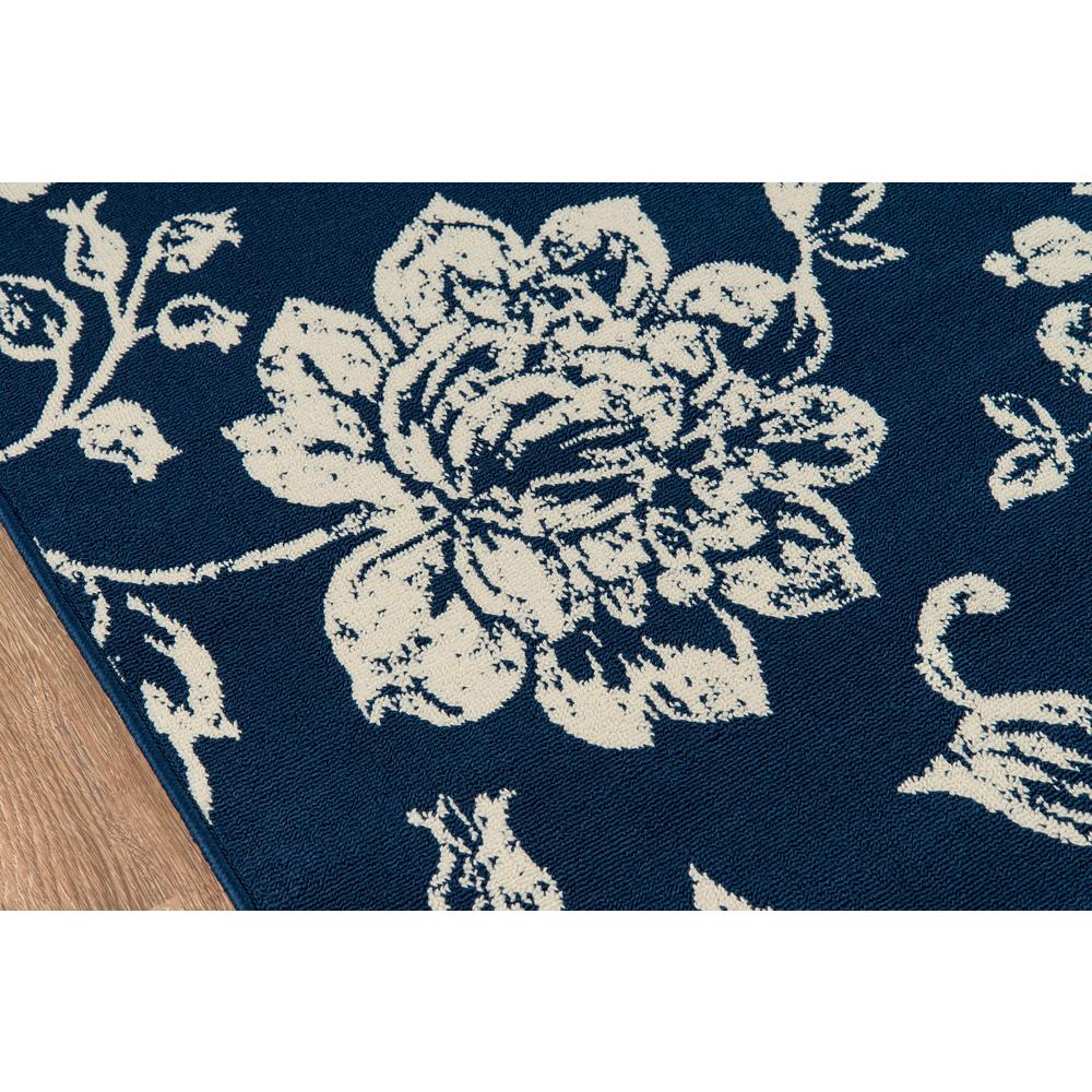 Casual Rectangle Area Rug, Navy, 3'11" X 5'7". Picture 3