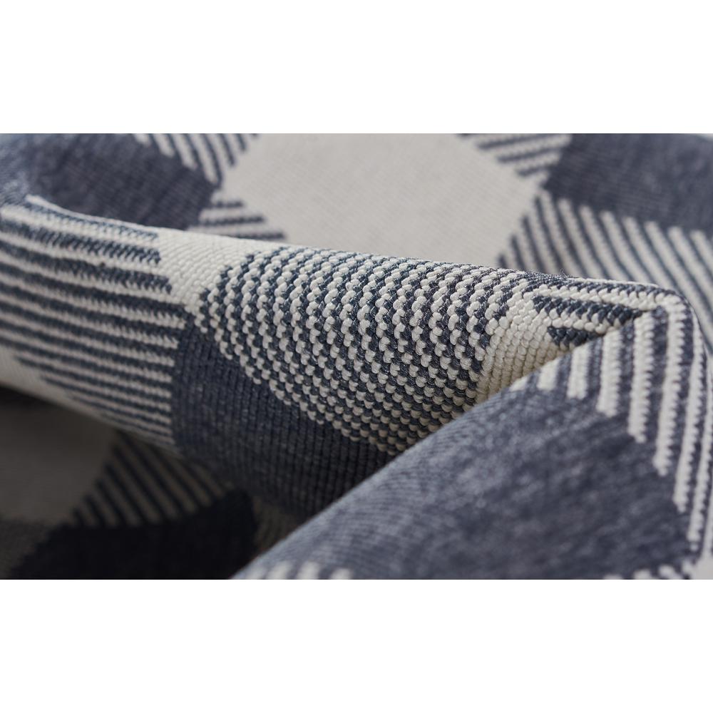 Modern Rectangle Area Rug, Denim, 3'11" X 5'7". Picture 9