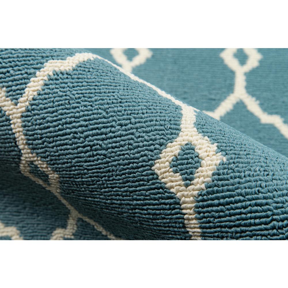 Contemporary Rectangle Area Rug, Blue, 3'11" X 5'7". Picture 4