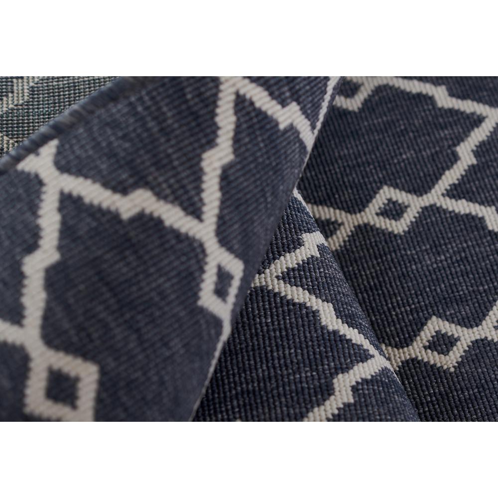 Contemporary Rectangle Area Rug, Denim, 3'11" X 5'7". Picture 8