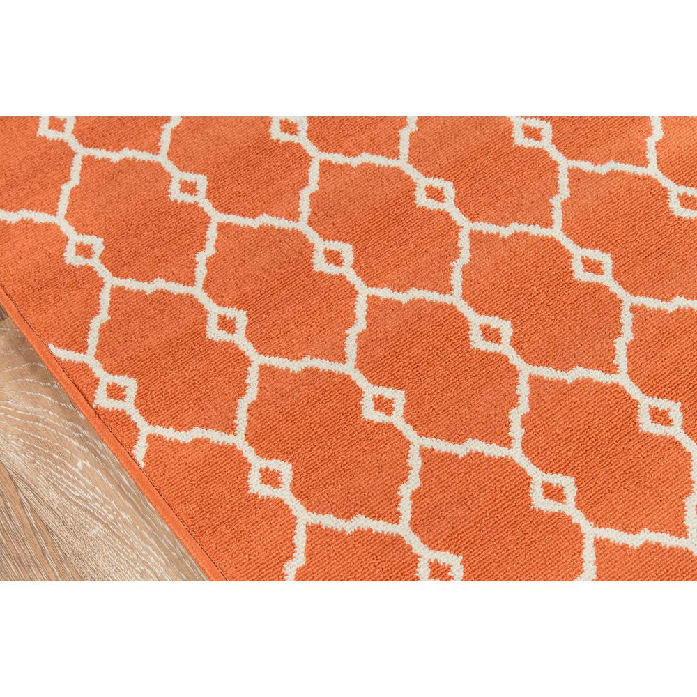 Contemporary Rectangle Area Rug, Orange, 3'11" X 5'7". Picture 3