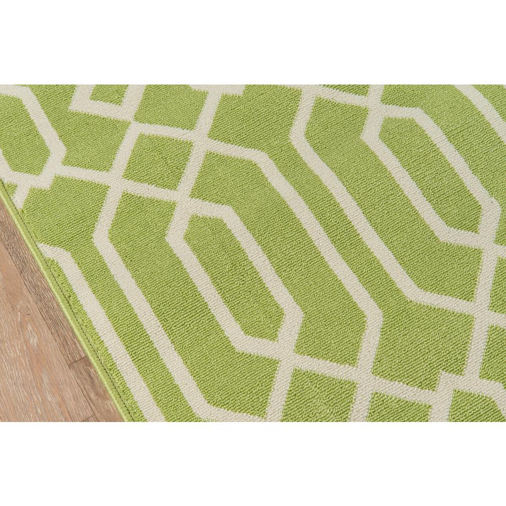 Contemporary Rectangle Area Rug, Green, 3'11" X 5'7". Picture 3