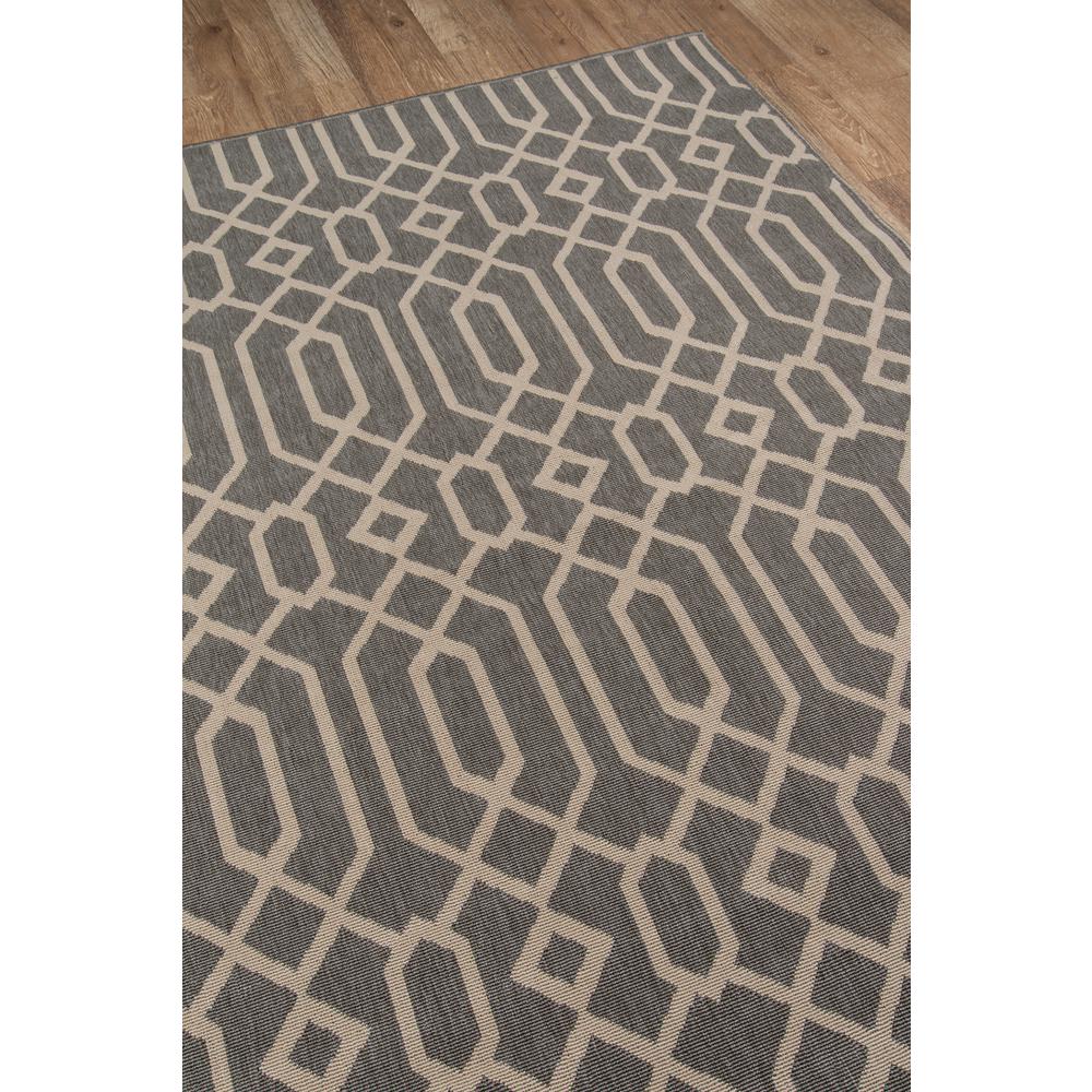 Contemporary Rectangle Area Rug, Grey, 3'11" X 5'7". Picture 2