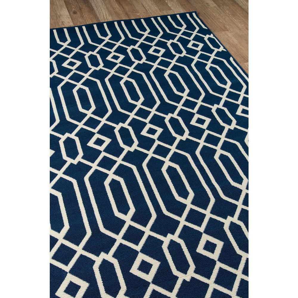 Contemporary Rectangle Area Rug, Navy, 3'11" X 5'7". Picture 2