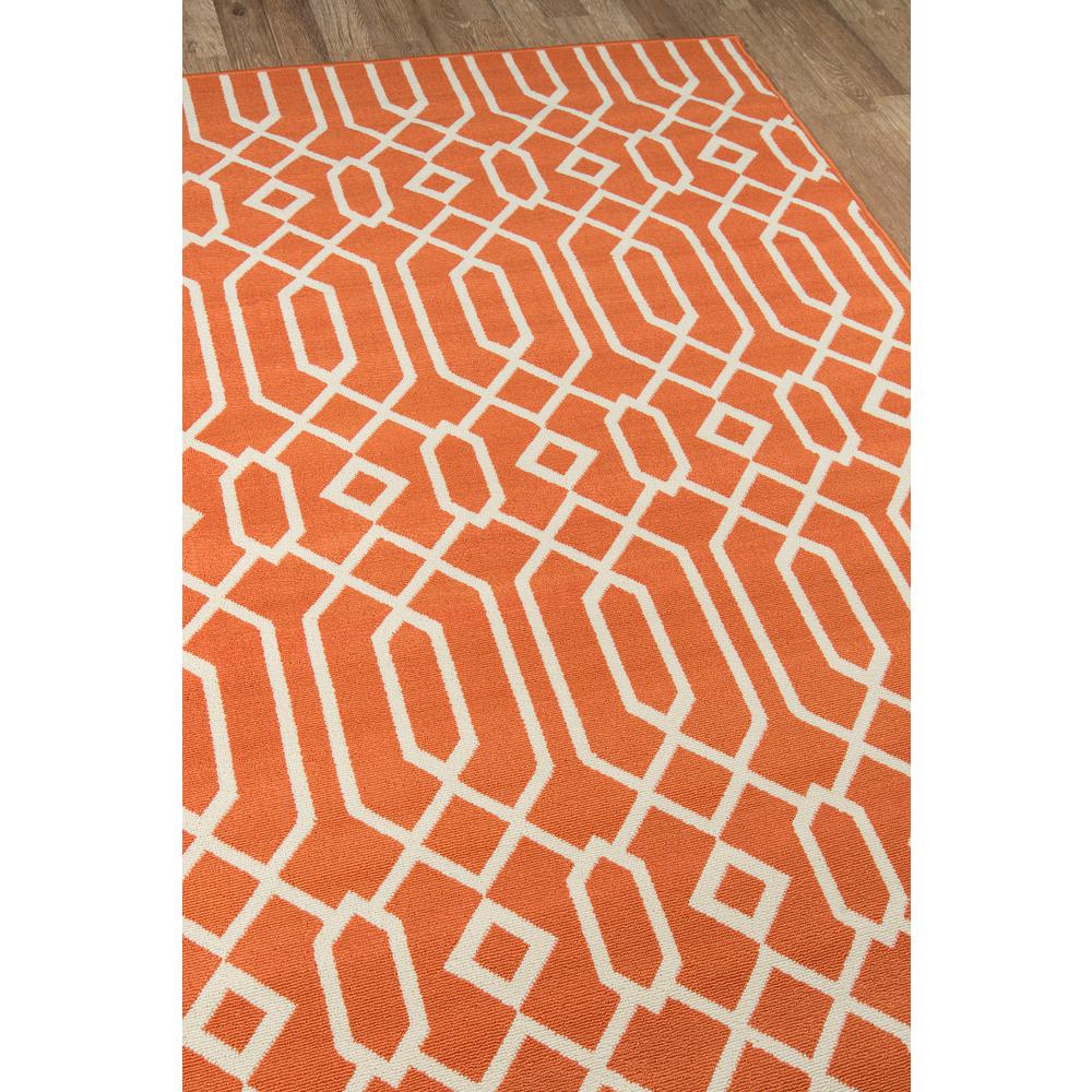 Contemporary Rectangle Area Rug, Orange, 3'11" X 5'7". Picture 2