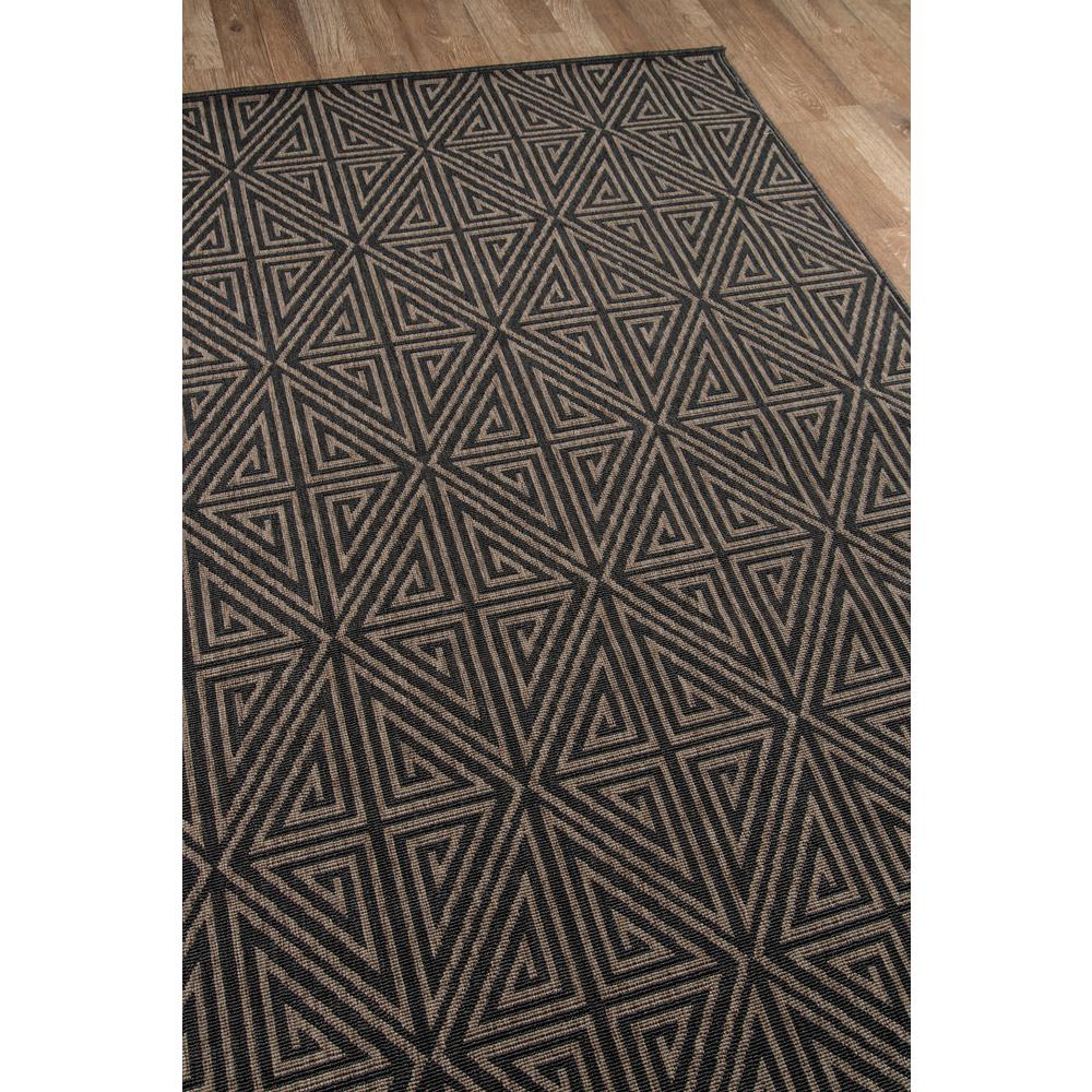 Contemporary Rectangle Area Rug, Charcoal, 3'11" X 5'7". Picture 2
