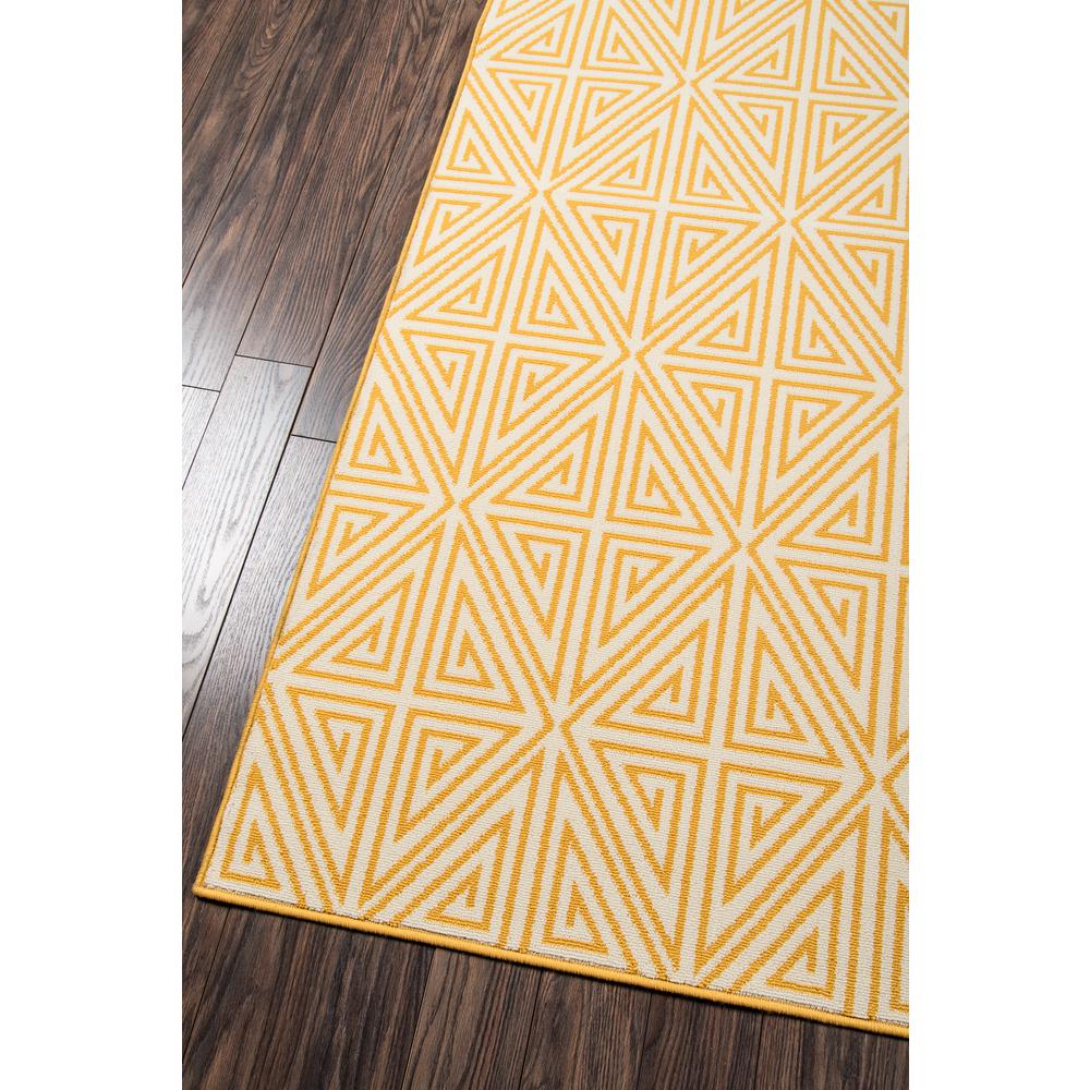 Contemporary Rectangle Area Rug, Yellow, 3'11" X 5'7". Picture 2