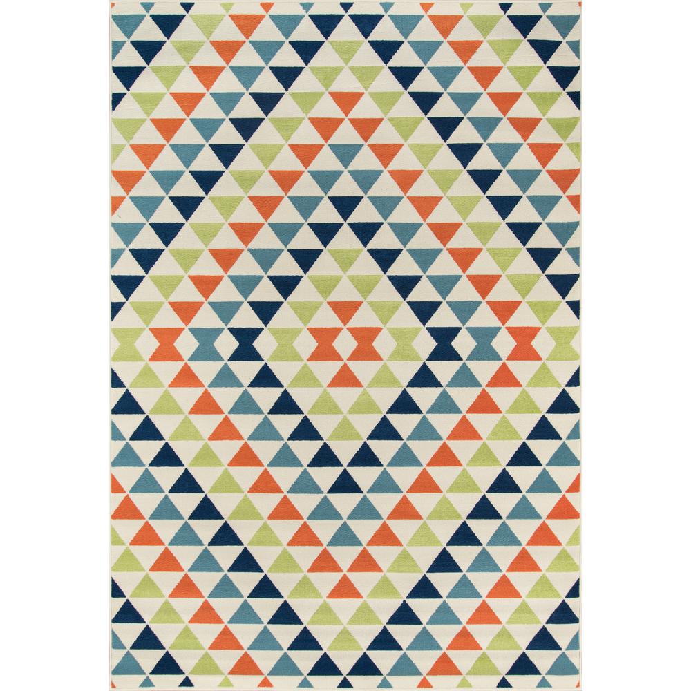 Contemporary Rectangle Area Rug, Multi, 3'11" X 5'7". Picture 1