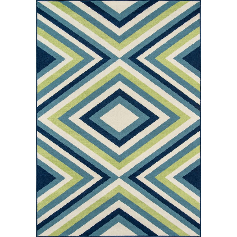 Contemporary Rectangle Area Rug, Multi, 3'11" X 5'7". Picture 1