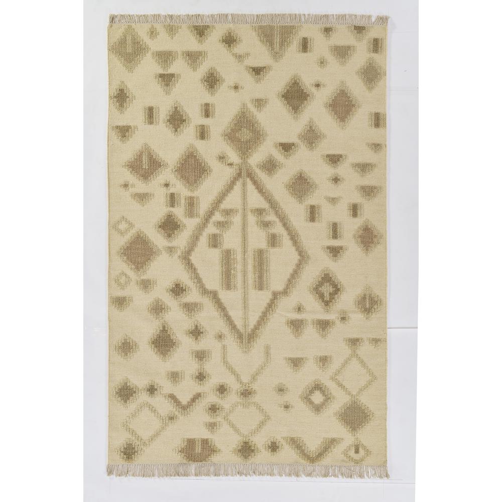 Traditional Rectangle Area Rug, Natural, 3'6" X 5'6". Picture 1