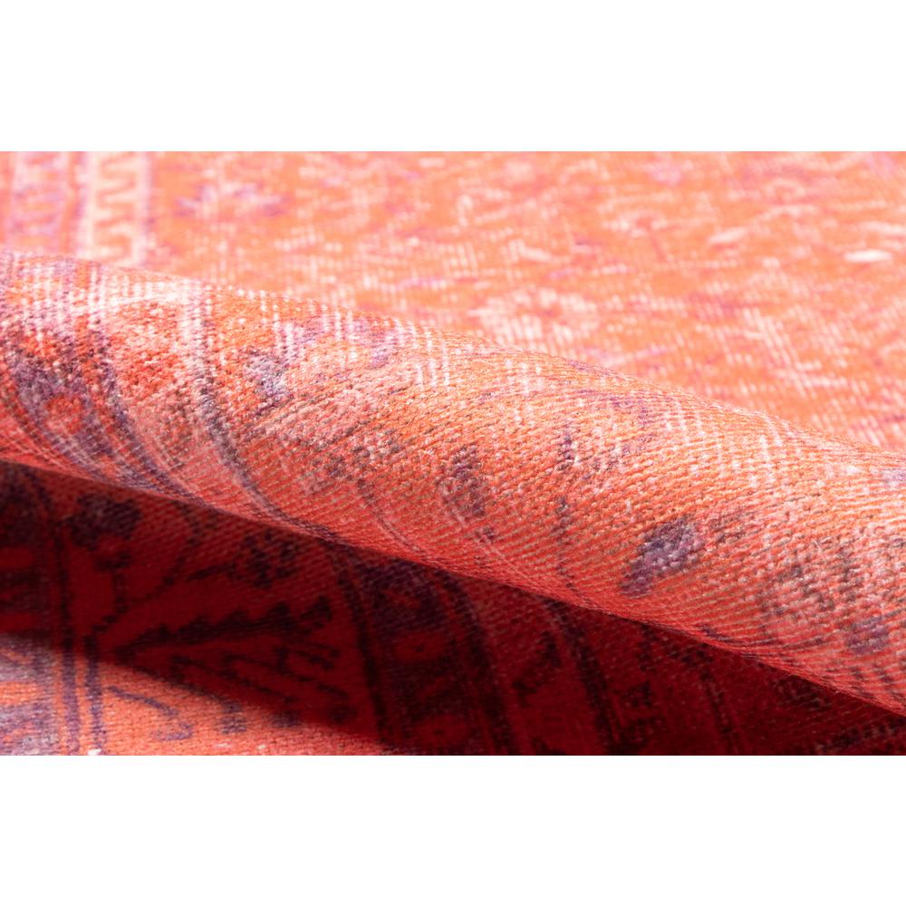 Traditional Rectangle Area Rug, Coral, 5'6" X 8'6". Picture 4