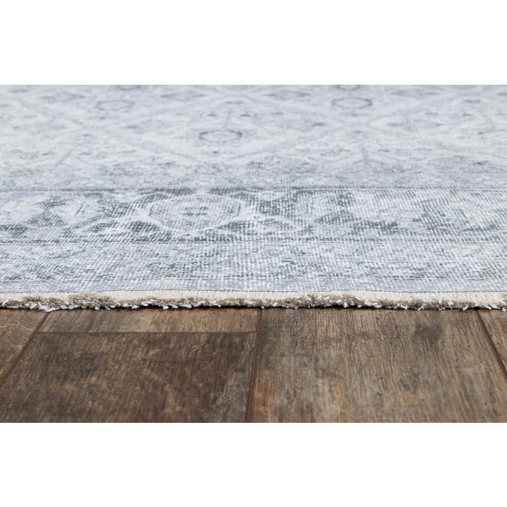 Traditional Rectangle Area Rug, Grey, 5'6" X 8'6". Picture 3