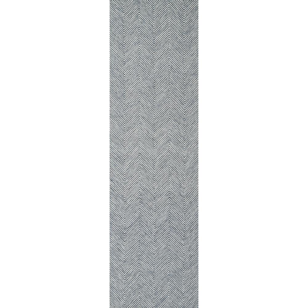 Contemporary Rectangle Area Rug, Denim, 5' X 8'. Picture 5