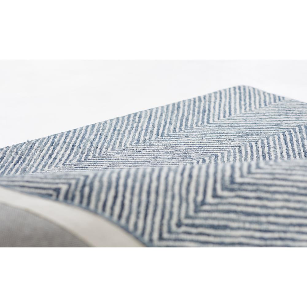 Contemporary Rectangle Area Rug, Denim, 5' X 8'. Picture 7