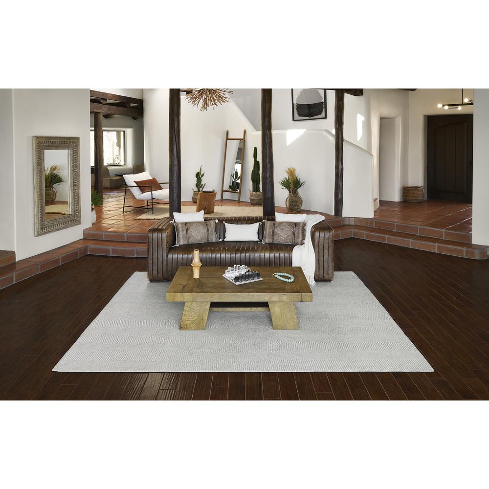 Contemporary Rectangle Area Rug, Taupe, 5' X 8'. Picture 12