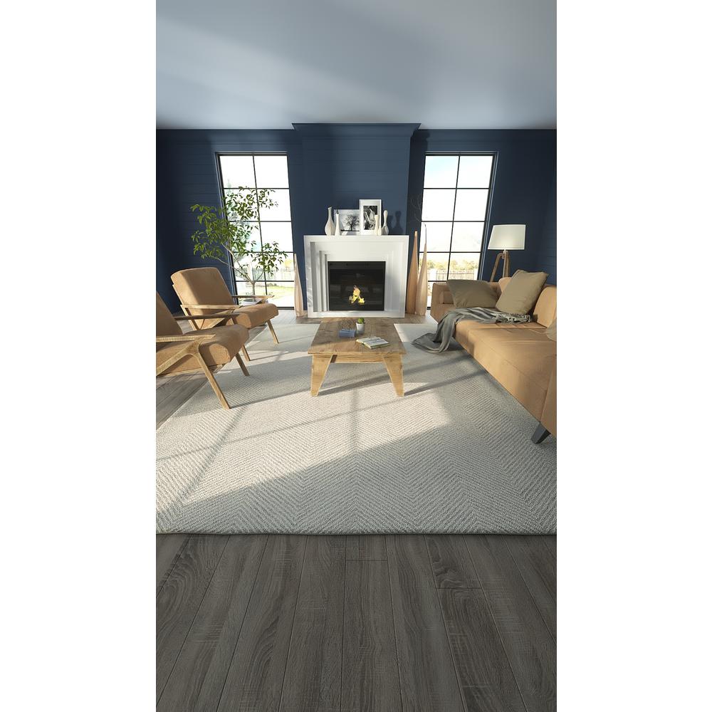 Contemporary Rectangle Area Rug, Taupe, 5' X 8'. Picture 13