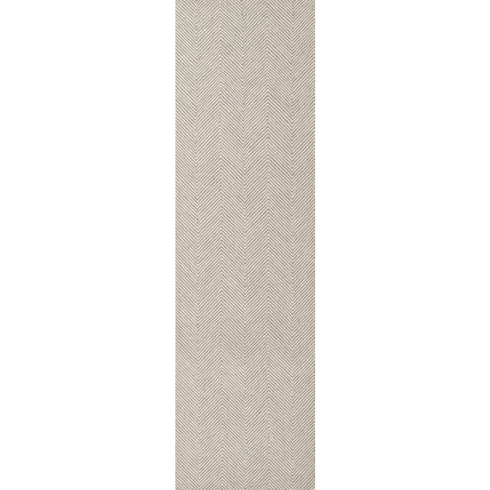 Contemporary Rectangle Area Rug, Taupe, 5' X 8'. Picture 5
