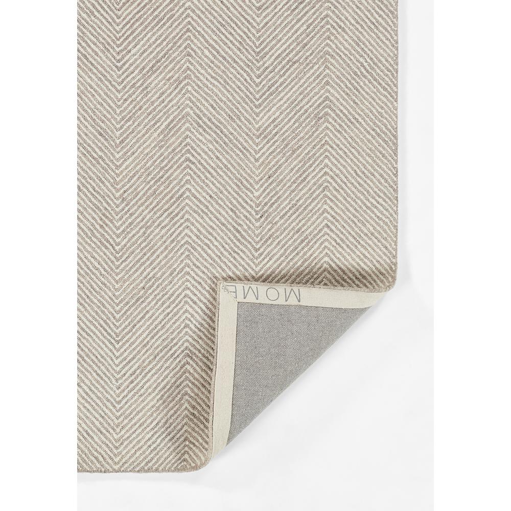 Contemporary Rectangle Area Rug, Taupe, 5' X 8'. Picture 6