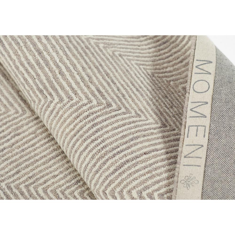 Contemporary Rectangle Area Rug, Taupe, 5' X 8'. Picture 7