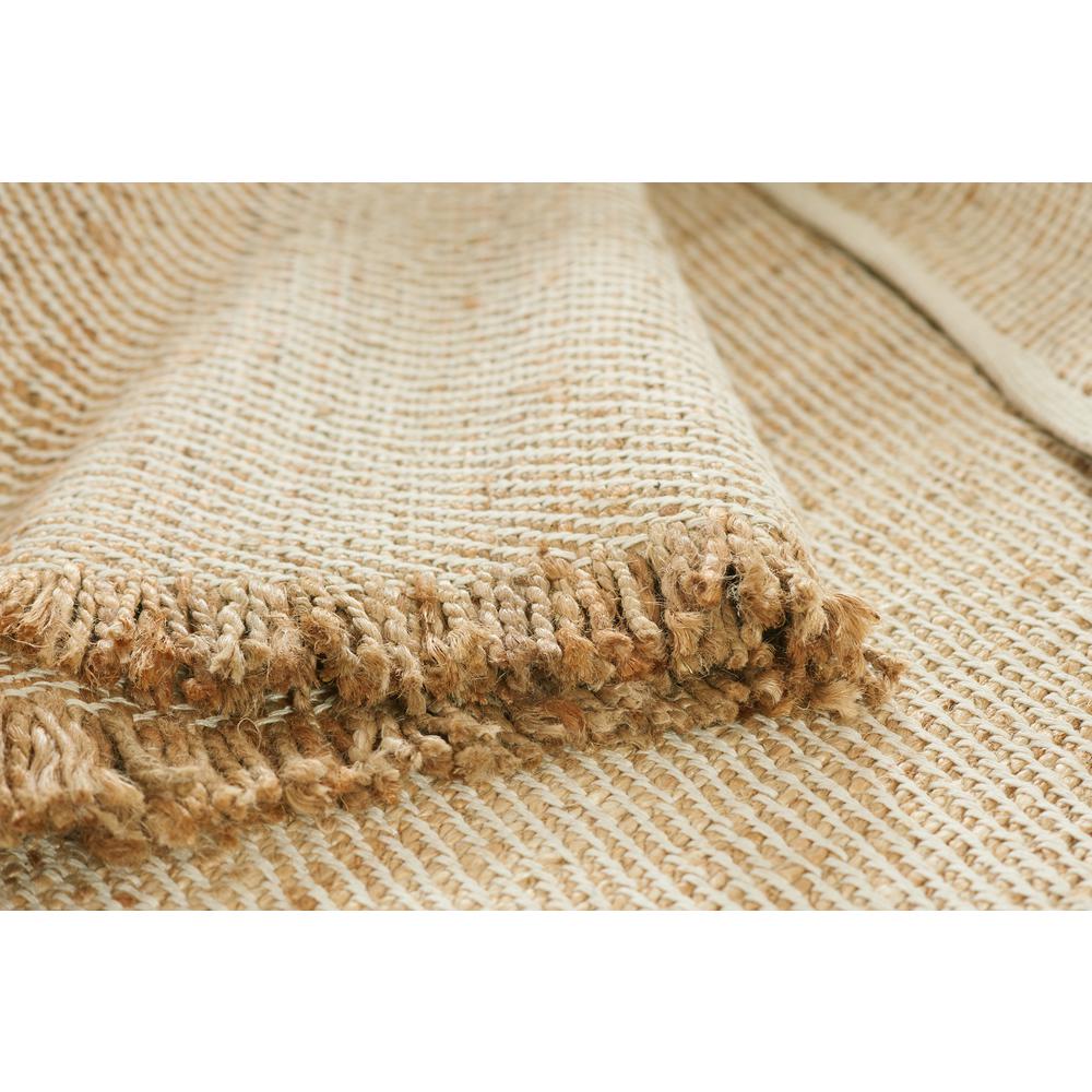 Contemporary Rectangle Area Rug, Natural, 6'6" X 9'. Picture 8