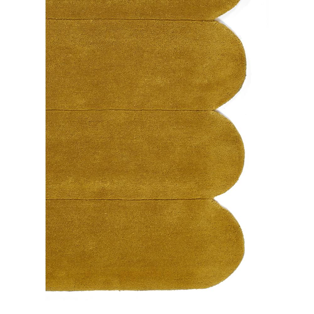 Contemporary Rectangle Area Rug, Tumeric, 9' X 12'. Picture 2