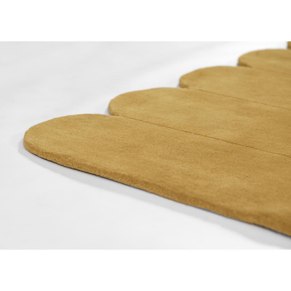 Contemporary Rectangle Area Rug, Tumeric, 9' X 12'. Picture 6