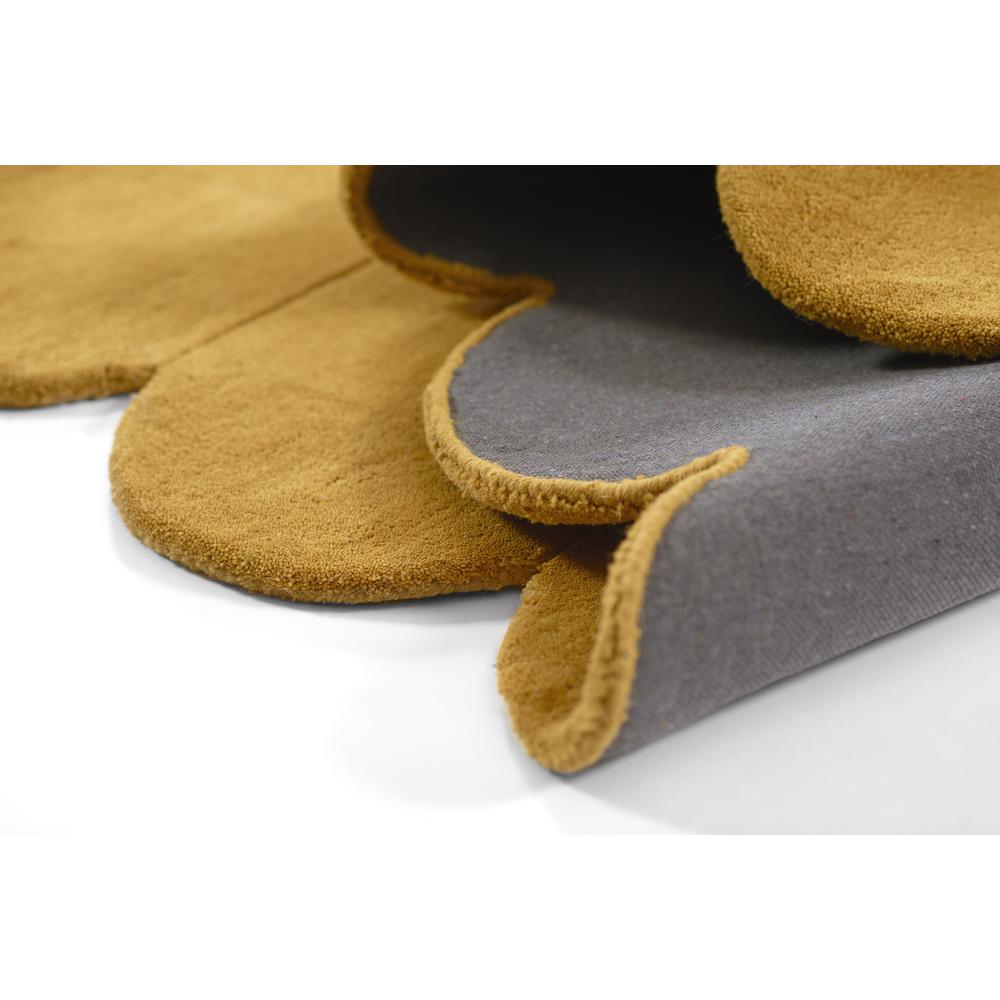 Contemporary Rectangle Area Rug, Tumeric, 9' X 12'. Picture 9