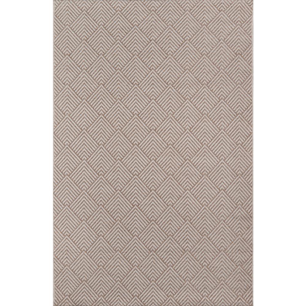 Contemporary Runner Area Rug, Beige, 2'7" X 7'6" Runner. Picture 1