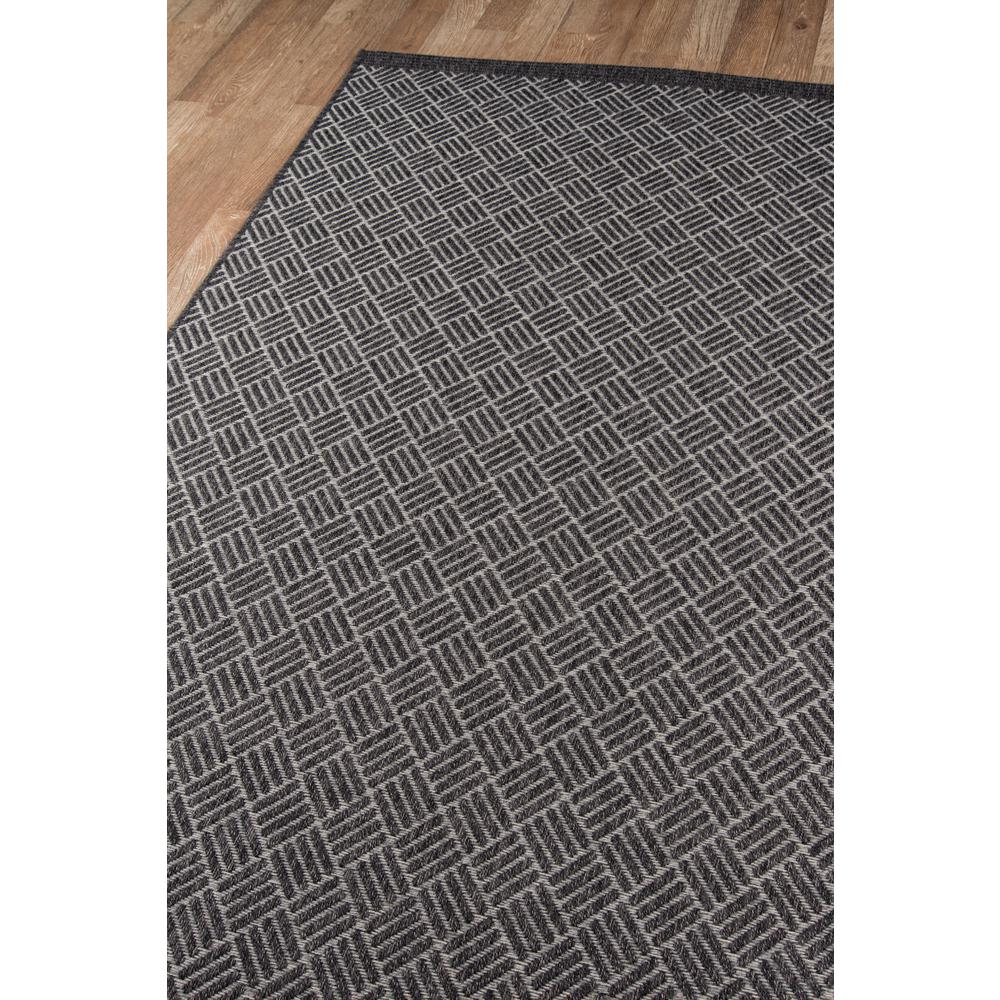 Contemporary Runner Area Rug, Charcoal, 2'7" X 7'6" Runner. Picture 2