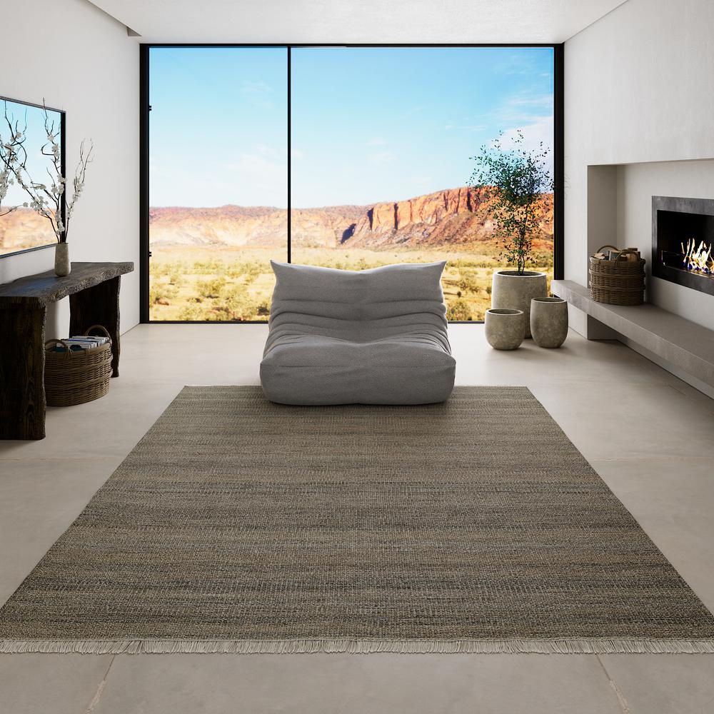 Contemporary Runner Area Rug, Grey, 2'3" X 8' Runner. Picture 15