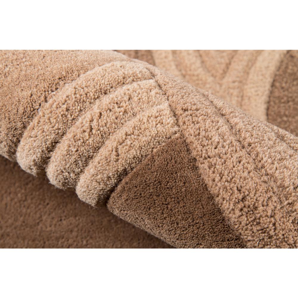 Transitional Rectangle Area Rug, Mocha, 8' X 10'. Picture 4