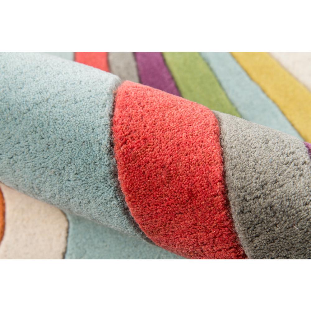 Contemporary Rectangle Area Rug, Multi, 8' X 10'. Picture 4