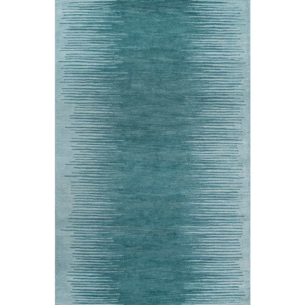 Contemporary Rectangle Area Rug, Aqua, 8' X 10'. Picture 1