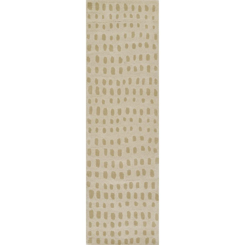 Contemporary Rectangle Area Rug, Beige, 8' X 10'. Picture 5
