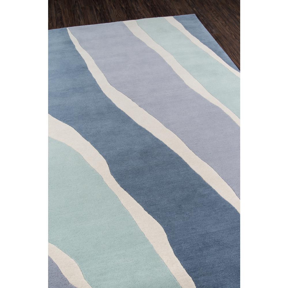 Contemporary Rectangle Area Rug, Blue, 8' X 10'. Picture 2